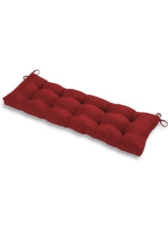 Mom's Moon Moms Moon Cotton Multipurpose Soft Indoor and Outdoor Garden Bench CushionBench PadPatio Balcony Bench Seat Pad for Sitting Pack of 1 18 x 50 Inch Maroon  - Image 3