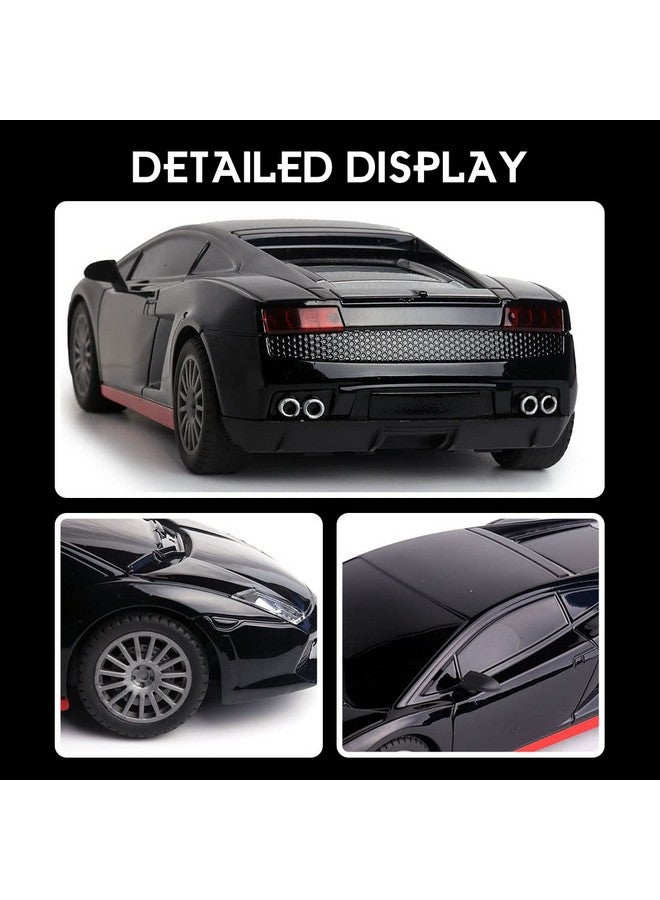 ويمبلي سيارة سباق Wembley RC صغيرة عالية السرعة بمقياس 1:24 قابلة لإعادة الشحن عبر USB للأطفال | سيارة سباق (أسود وأحمر) - Image 3