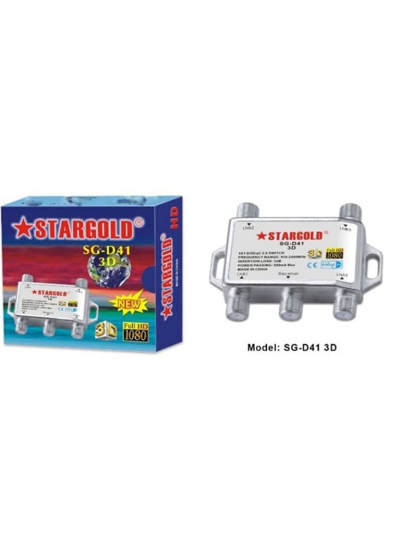 Stargold 4x1 Diseqc Switch SG-D41 3D  - Image 2