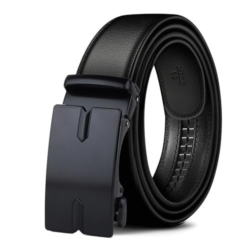 ZORO UNITED Vegan Leather Belt for Men | Formal/Casual, Black - Image 1