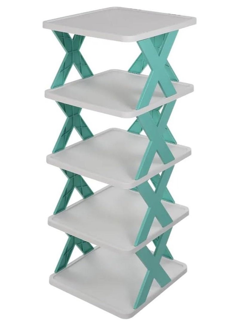 سبيس شوب خزانة احذية بشكل جديد تعطي مظهر ديكوري متناسق يناسب جميع الاماكن وتوفر المساحة مكونة من 5 طبقات متعددة الالوان - Image 1