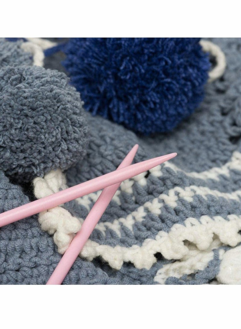 Y&D Plastic Knitting, Single-Tip Color Knitting Needle Set, Kits, DIY Craft Yarn Tools, Used to Make Sweaters, Shawls, Scarves, Different Size (4-10 mm, 14 PCS) - Image 3