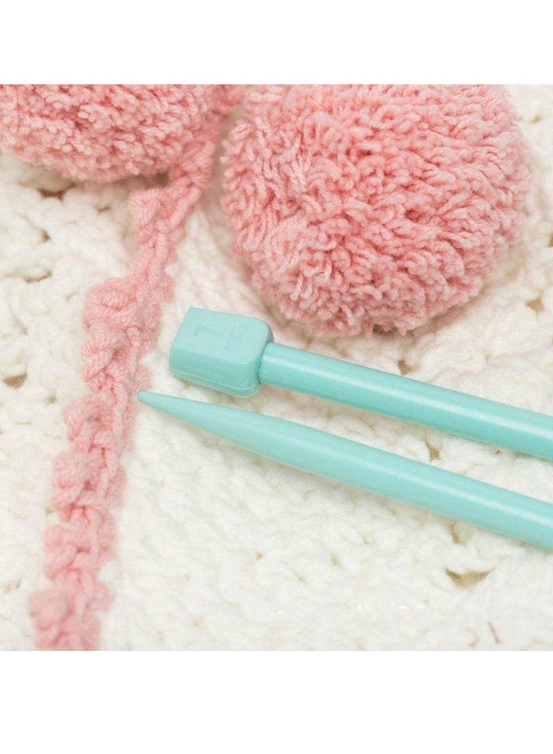 Y&D Plastic Knitting, Single-Tip Color Knitting Needle Set, Kits, DIY Craft Yarn Tools, Used to Make Sweaters, Shawls, Scarves, Different Size (4-10 mm, 14 PCS) - Image 4