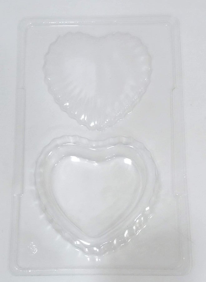 BAKERS PARDISE قالب شوكولاتة على شكل قلب من مادة PVC من Bakers Paradise مع غطاء - قالب بلاستيكي ذو تجويفين لخبز الكيك والشوكولاتة | مثالي لصنع الحلويات المنزلية، والاستخدام الاحترافي، وحلويات عيد الحب، وتزيين الحلويات - (180 غرام) - Image 3