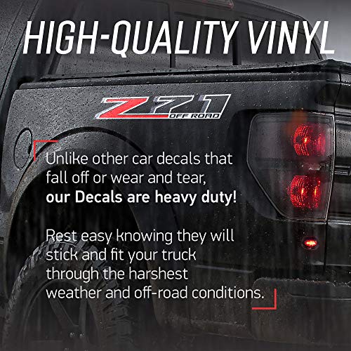 GOLD HOOK Decal for Trucks Chevy Silverado Z71 Off Road Stickers - F (2014-2024) Bed Side 1500 2500 HD (Peel & Stick) Easy Installation - Image 3