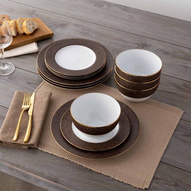 Noritake Tozan 12Piece Dinnerware Set Service for 4 - Image 4