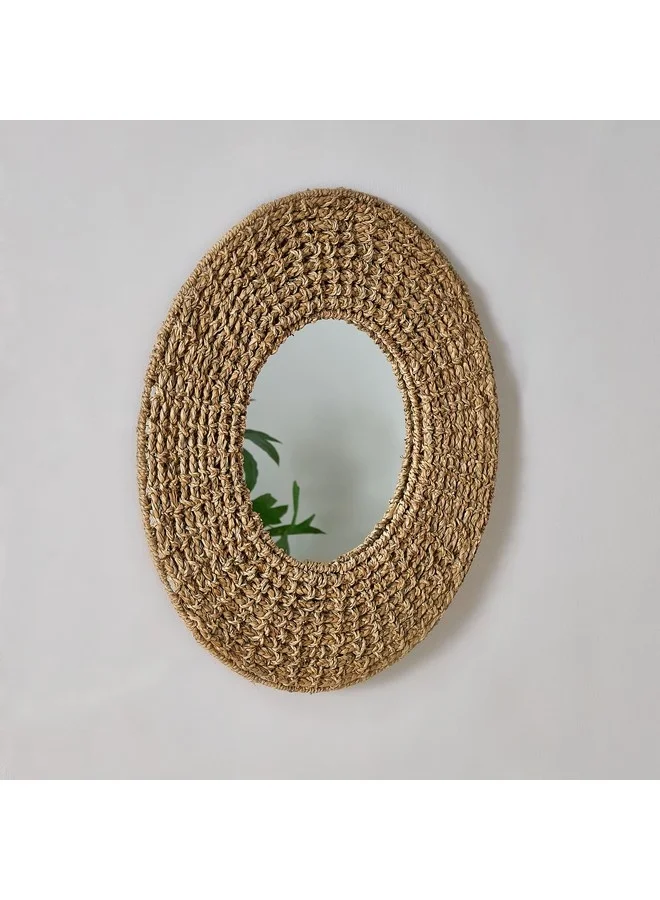 Home Box Belmonte Water Hyacinth Mirror 60 cm