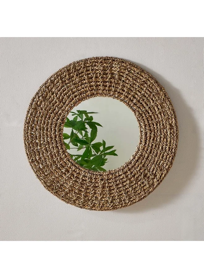 Home Box Belmonte Water Hyacinth Mirror 60 cm