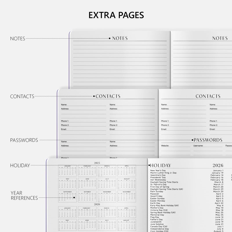 Jotsome Monthly Planner 2026-2027, Jotsome 16 Months Calendar Planner from Now to June 2027, 8.5"x11", Stitched Binding, Soft Cover, Daily Monthly Personal Planner for School Plan, Study and Schedule, Multi - Image 3