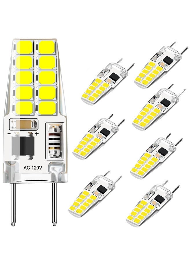 G8 LED Bulb Dimmable 2W AC110V T4 Bulb Warm White 3000K Under Cabinet Light Bulb - Image 1