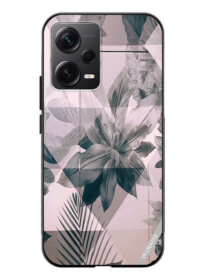 VR CREATIVE Protective Case Cover For Xiaomi Redmi Note 12 Discovery Symmetric Floer Design Multicolour - Image 1