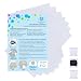 Simthread Sticky Wash Away Embroidery Stabilizer SelfAdhesive Printable A4 Size Paper Stabilizer Medium Weight 14OZ 85 x 11 7pcs Pack - Image 2