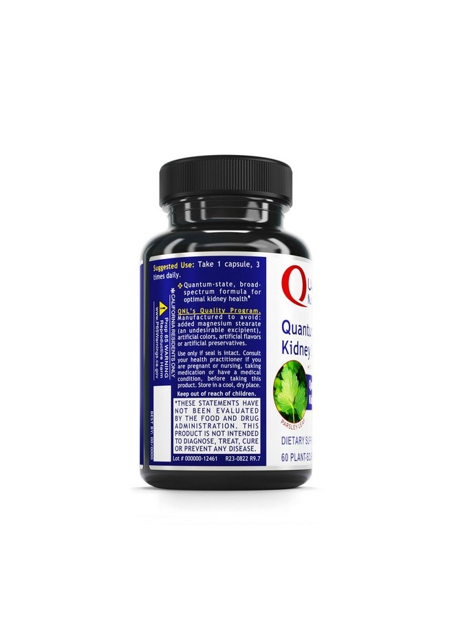 Quantum Nutrition Labs Kidney Support - Kidney Health Supplement, Kidney Support Supplement, Kidney Vitamins for Men and Women with Cranberry, Rhodiola Rosea, and Parsley - 60 Vegetarian Capsules - Image 3