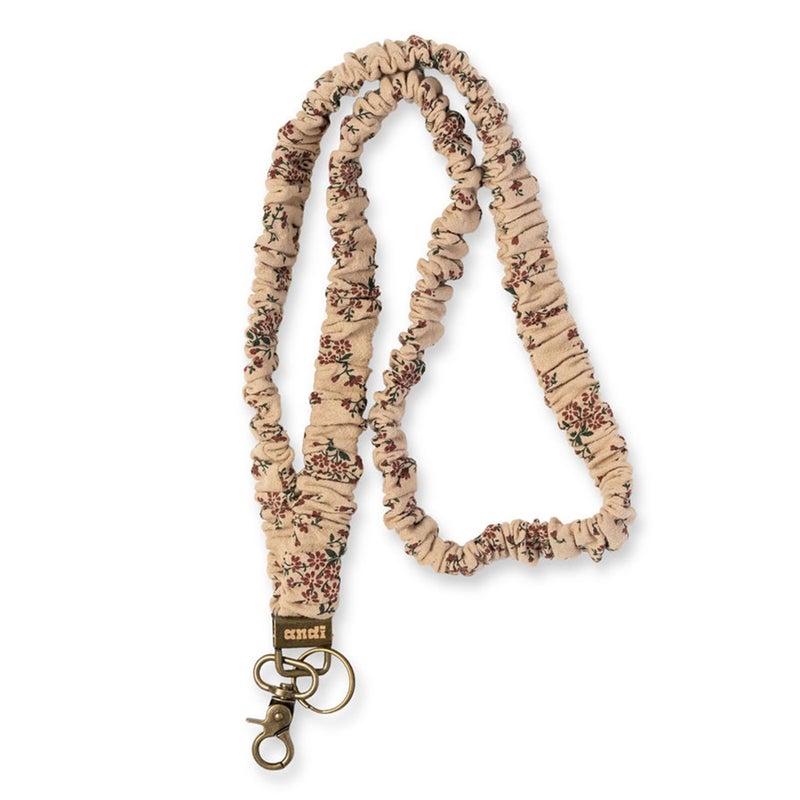 ANDI Neck Lanyard For Women - Scrunchie Cute Lanyard for Keys, Id Card Holder, Wallet - Aesthetic Long Lanyard (Rustic Bloom) - Image 1