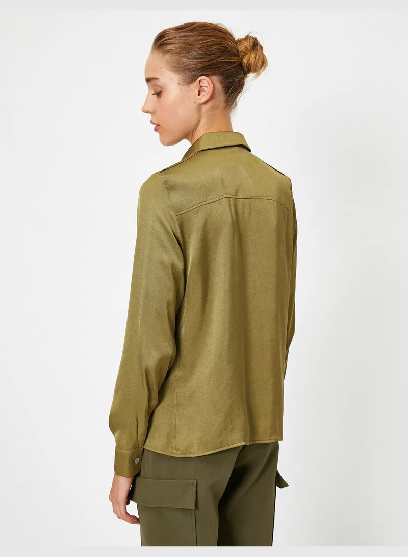 KOTON Buttoned Long Sleeve Shirt