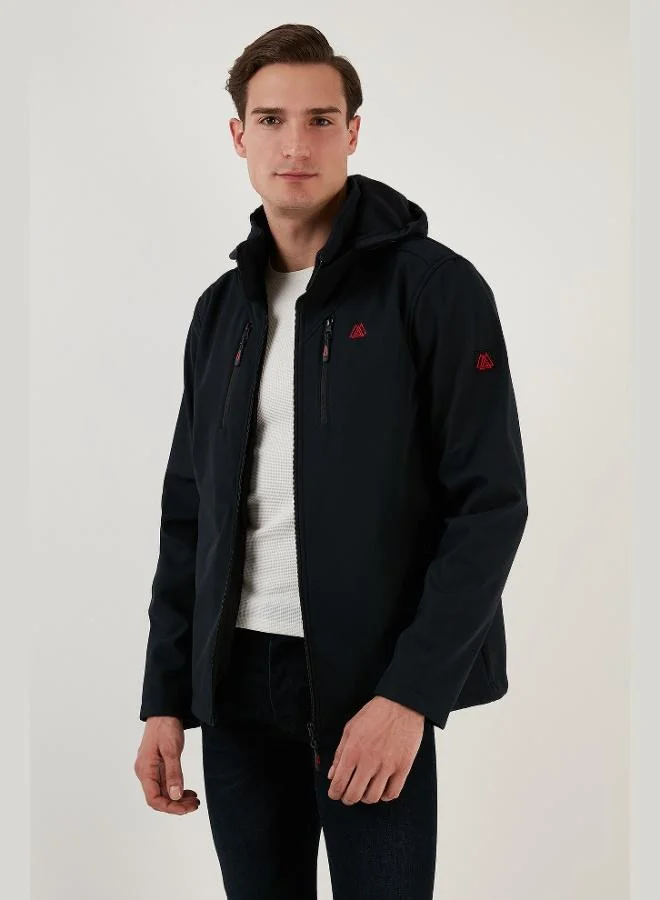 Buratti Buratti Waterproof and Windproof Hooded Softshell Jacket Men's Jacket 5855045
