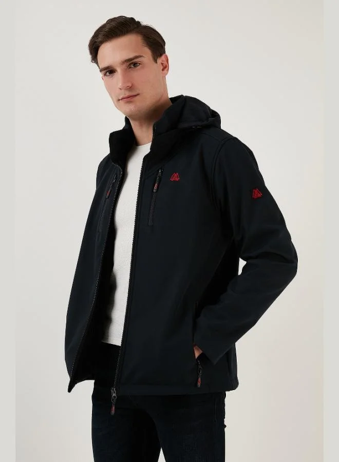 Buratti Buratti Waterproof and Windproof Hooded Softshell Jacket Men's Jacket 5855045