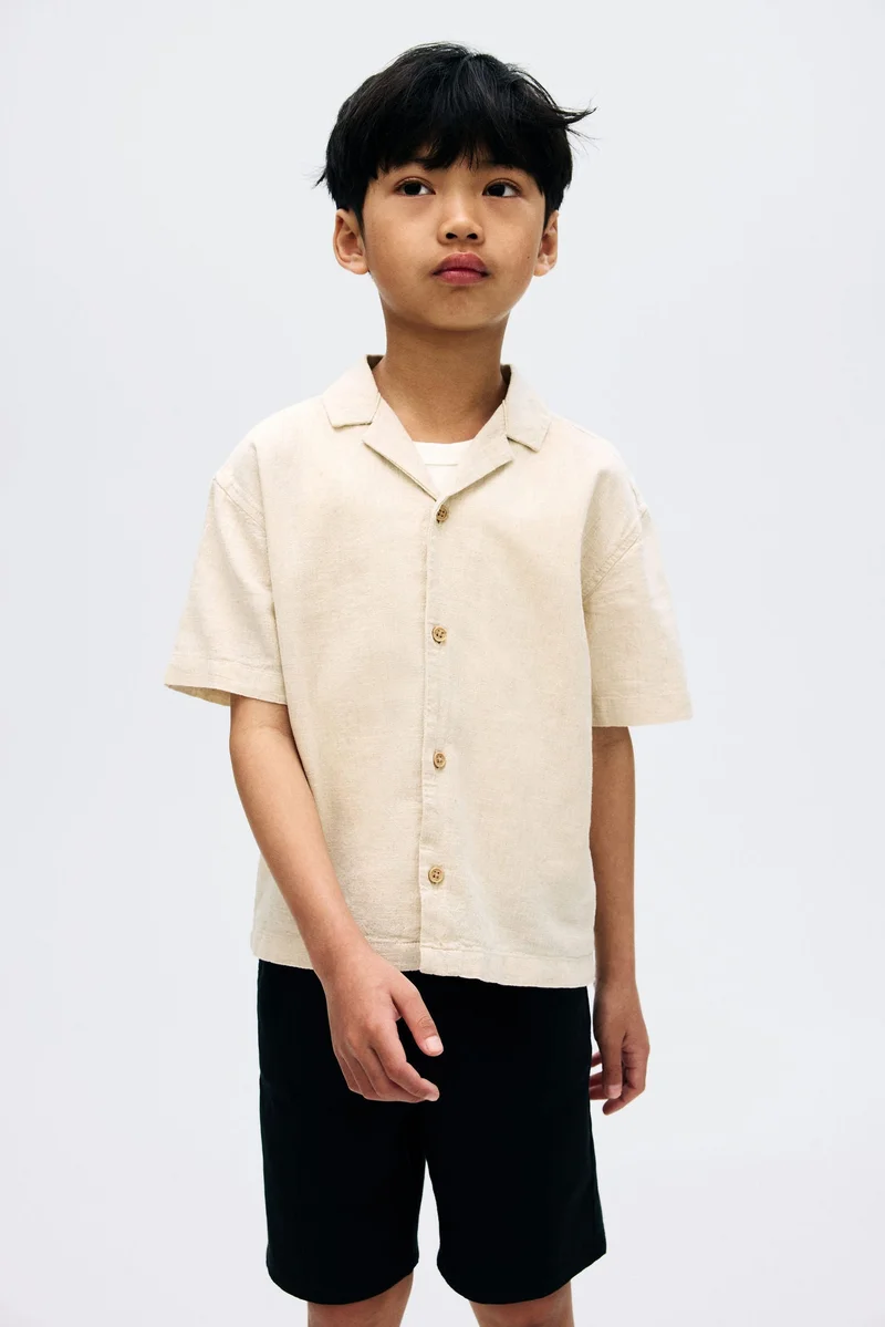 H&M Linen-blend resort shirt