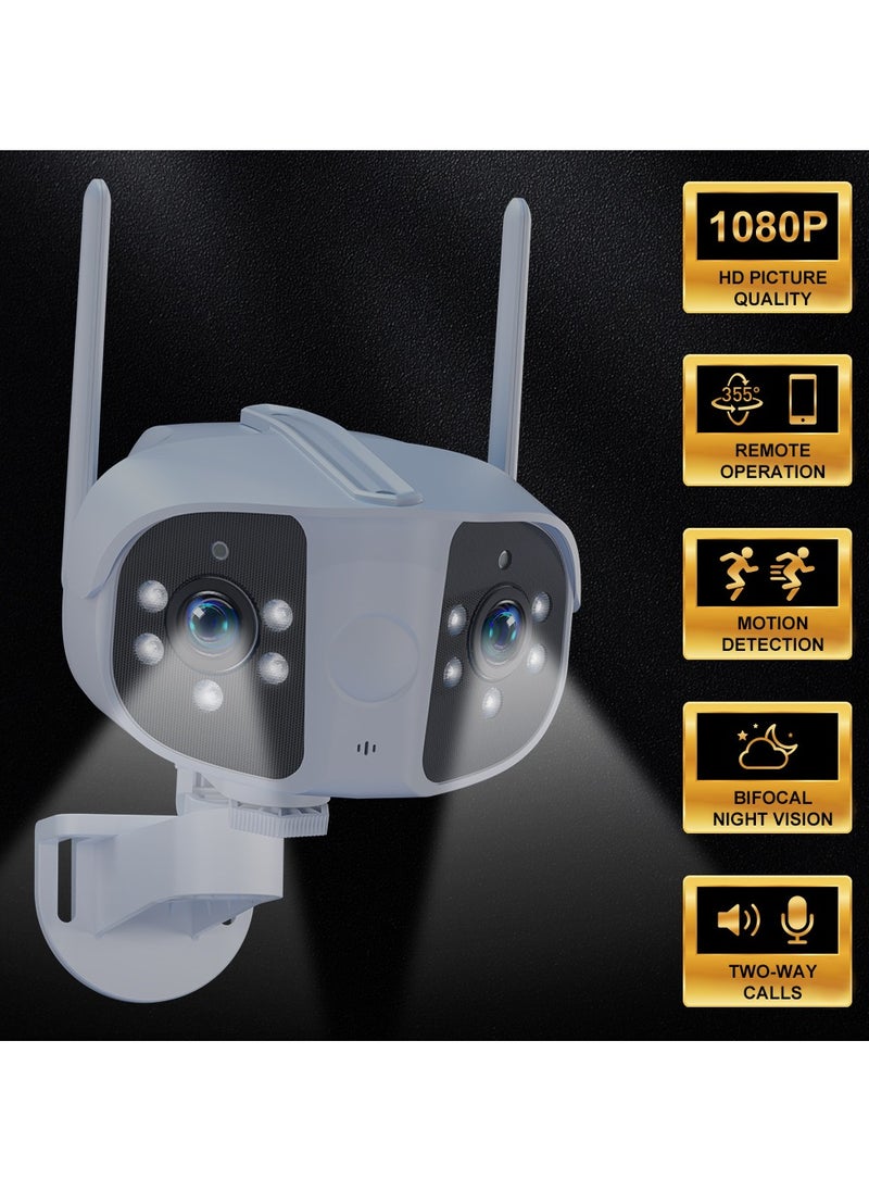 DIDSeth 4K 8MP PTZ Camera WIFI Dual Lens Panoramic Fixed Camera 180° Wide Viewing Angle Night Vision Security Outdoor IPC360home