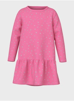 Kids Star Print Midi Dress