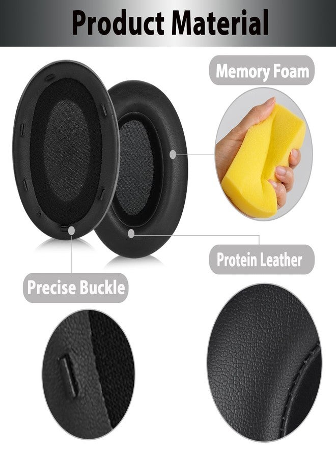 Adhiper WH-XB910N Replacement Earpads Ear Cushions with Net and Buckle,Noise Canceling Headset Cover Ear Pads Repair Parts for Sony WH-XB910N Over-Ear Wired&Wireless Headphone(Black) - Image 4