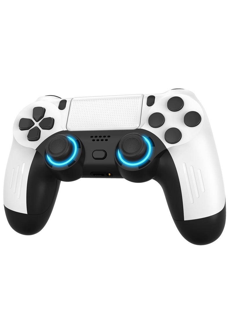RedMapleTEK - PS5 Wired Handle Macro Programming Button PS5SLIM Game Controller White - Image 1