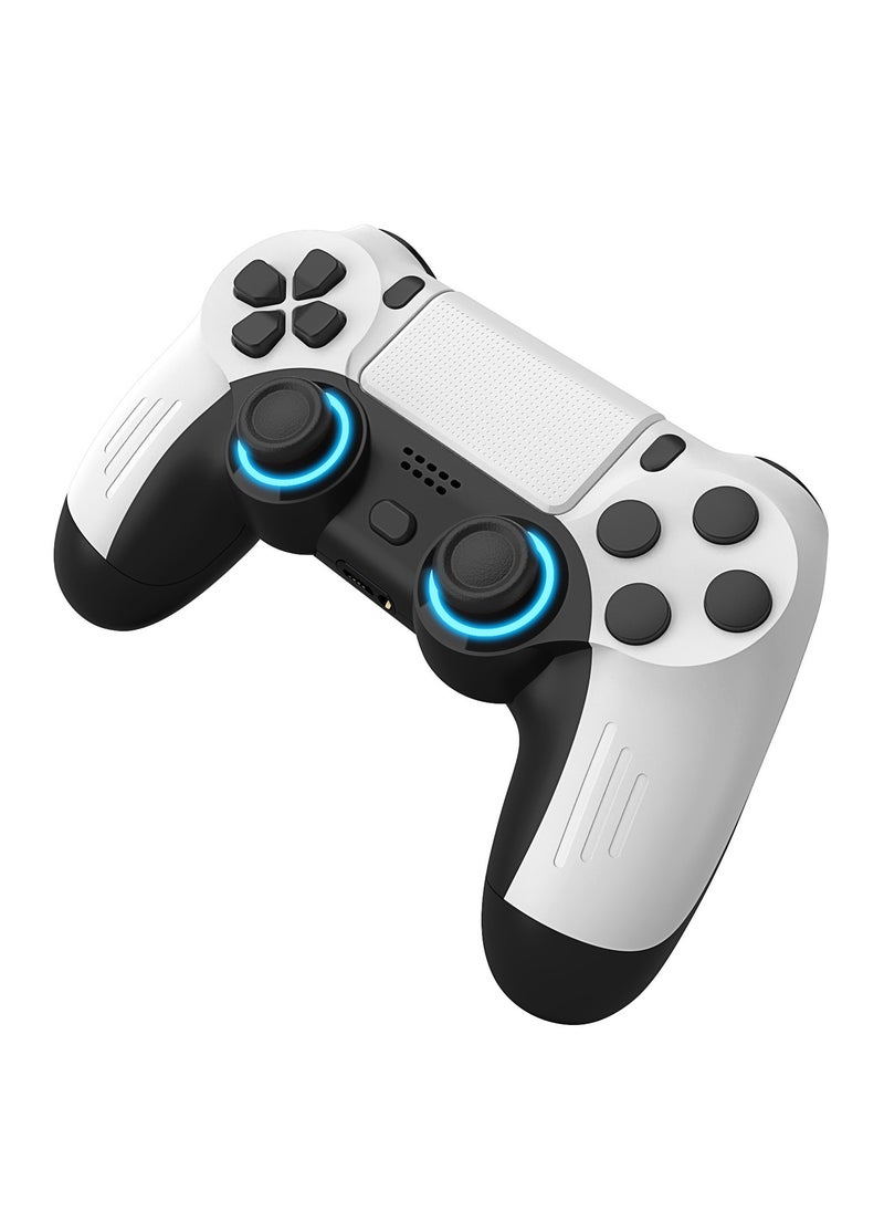 RedMapleTEK - PS5 Wired Handle Macro Programming Button PS5SLIM Game Controller White - Image 1