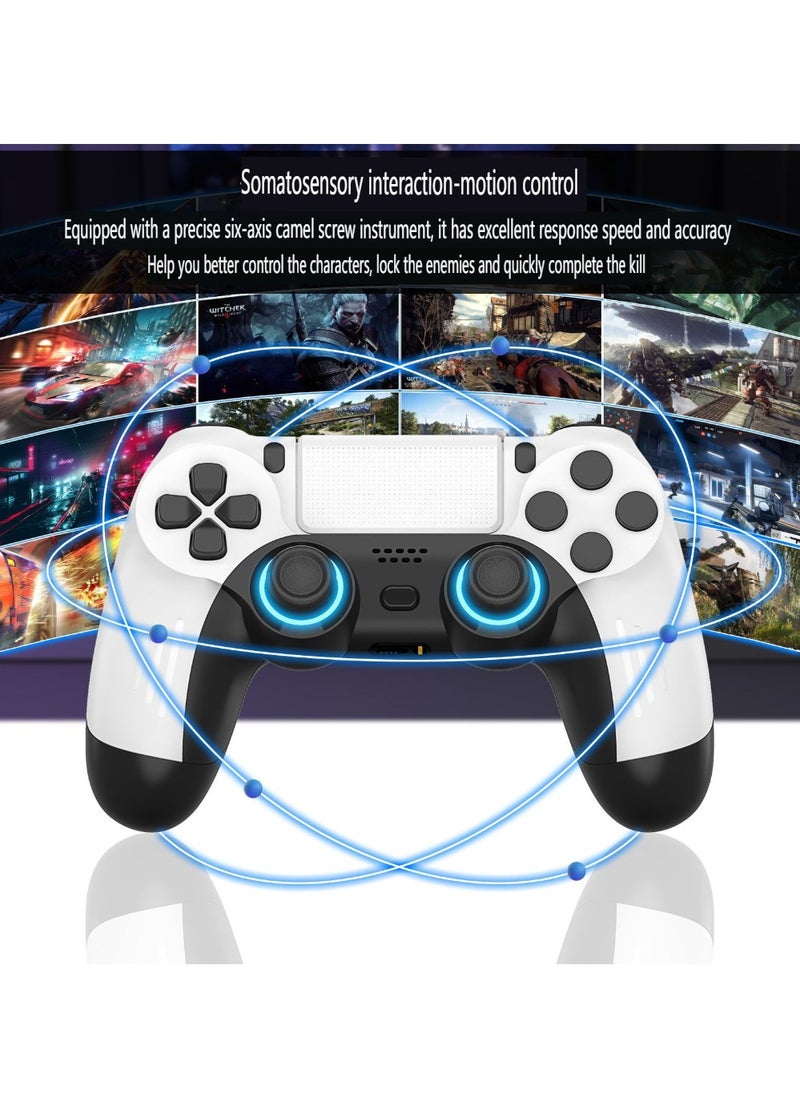 RedMapleTEK - PS5 Wired Handle Macro Programming Button PS5SLIM Game Controller White - Image 1