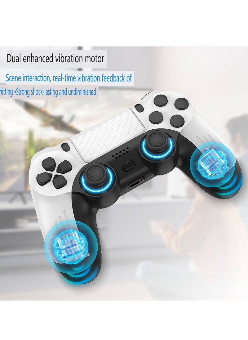 RedMapleTEK - PS5 Wired Handle Macro Programming Button PS5SLIM Game Controller White - Image 1