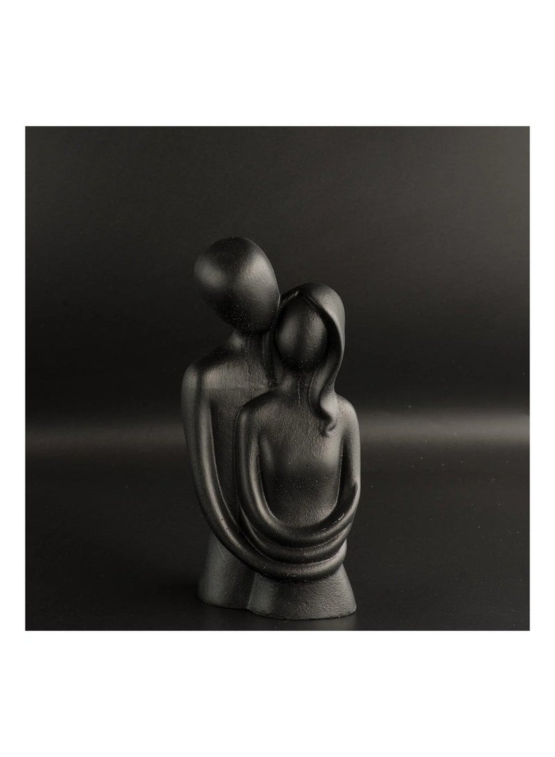 Couple Statue | "Thinking" Figurine Made Of Durable Resin | Small Home Decor Pieces For Living Room | Tabletop Art (Height 11 Cm) - Image 3