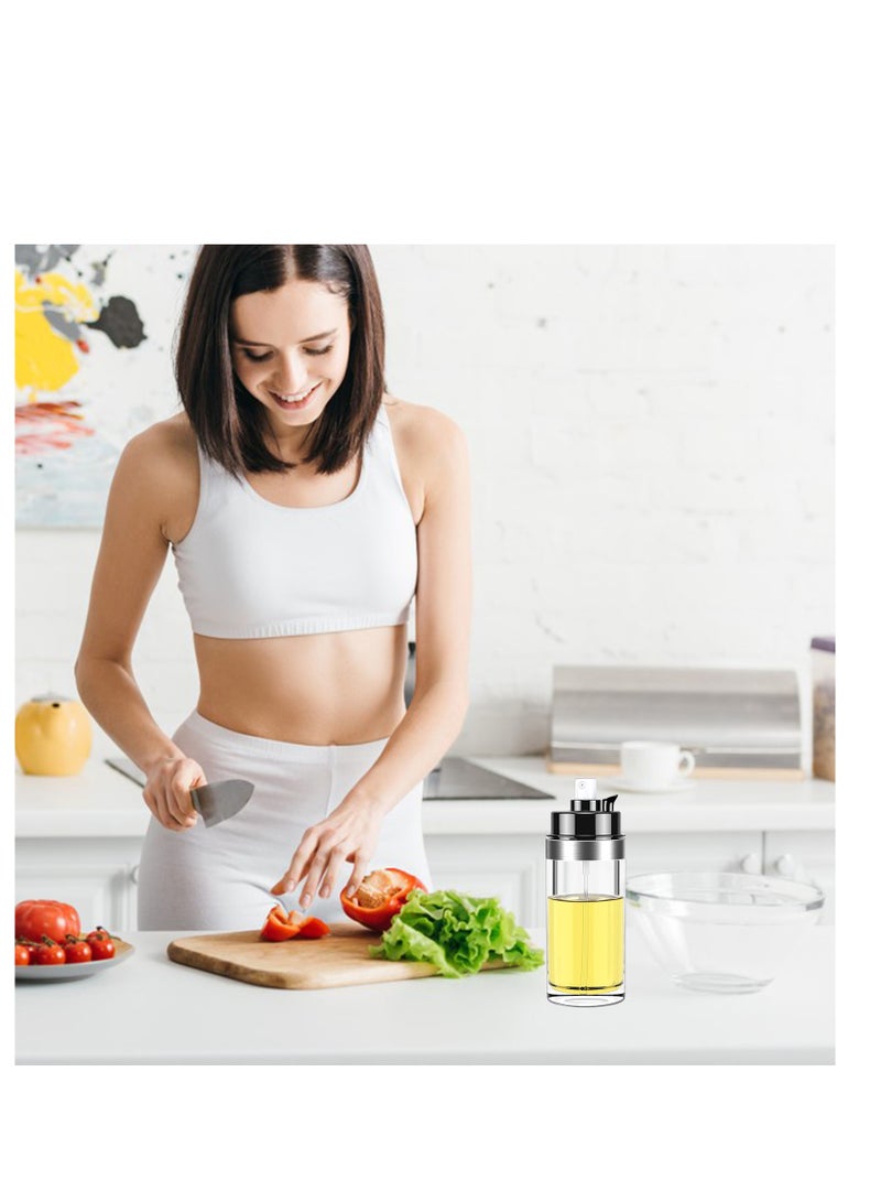 2 in 1 Oil Dispenser and Sprayer,150ml Glass Oil Spray Bottle and Silicone Brush-Convenient Oil Control for Kitchen  - Image 3