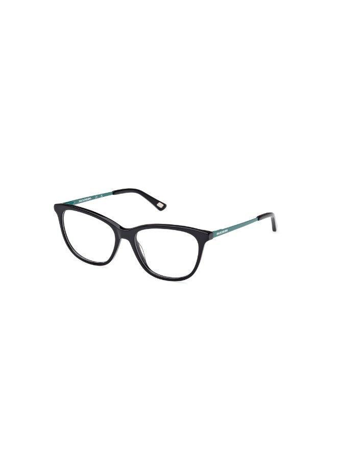 SKECHERS Se2227 Cat Acetate Frames For Women Size 51, Shiny Black - Image 1