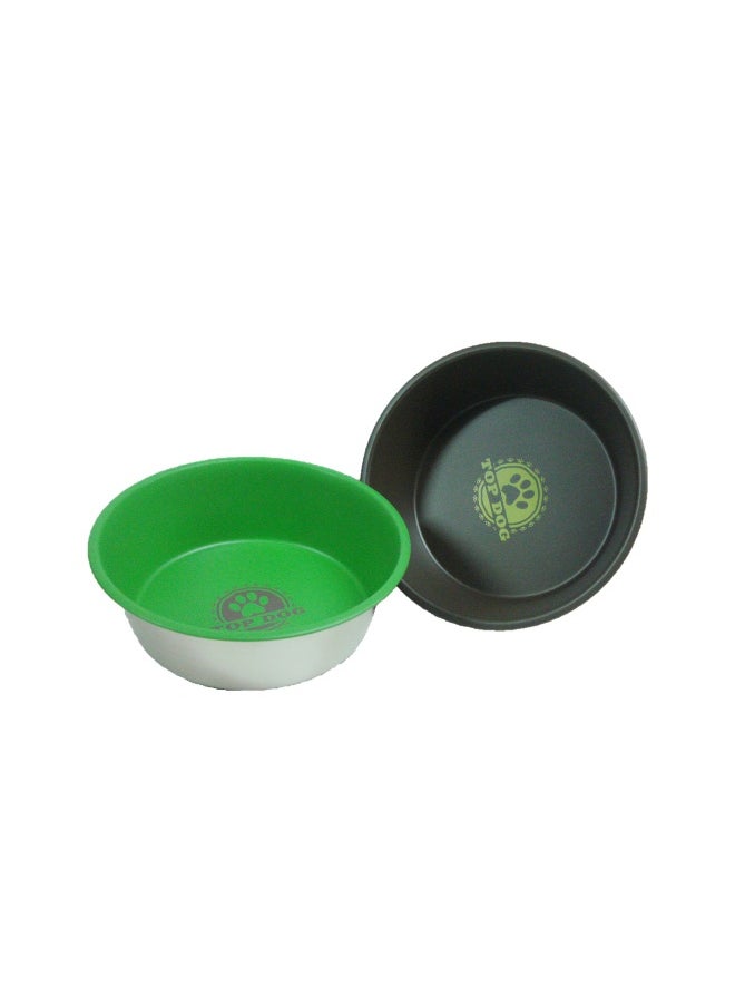 RainTech Raintech Stainless Steel Feeding Bowl with Special Bottom Paint & Print - 25.0cm 