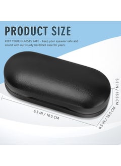 Oasisgalore 2-in-1 Contact Lens and Glasses Case with Mirror and Storage Kit for Travel (Black)  - Image 2