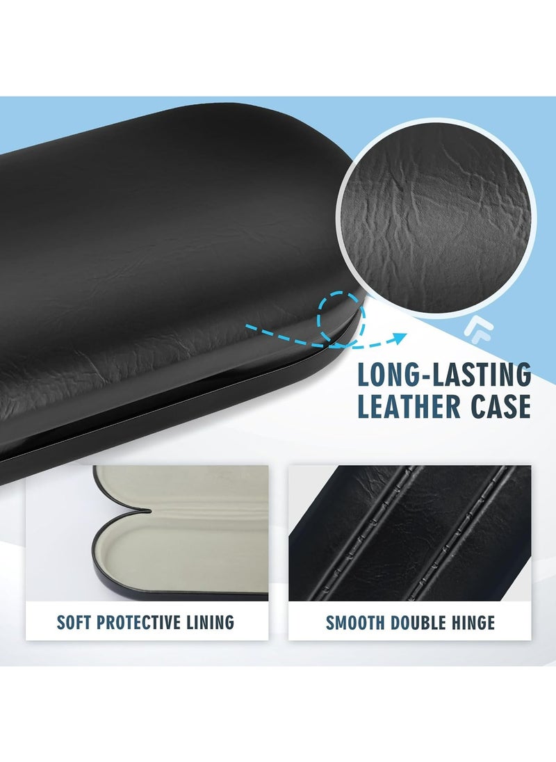 Oasisgalore - 2-in-1 Contact Lens and Glasses Case with Mirror and Storage Kit for Travel (Black) - Image 1