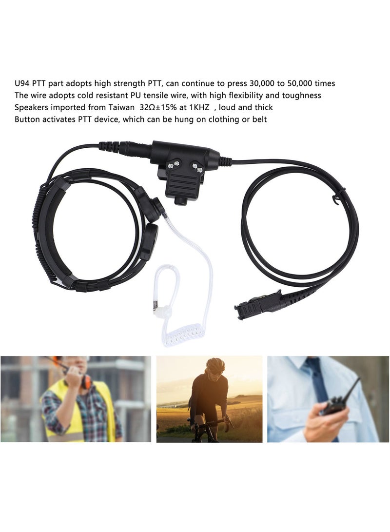 7.1mm Throat Mic Headset with U94 PTT Compatible for MOTOROLA XiR P6600 P6620 DP2400 MTP3250 DEP550 DP2400 MTP3550 - Image 4