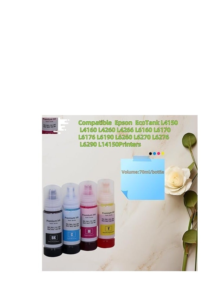 Terabyte 101 Ink Bottle for Epsn 101 for Epsn EceTank L4150/L4160 L4260 L4266 L6160 L6170 L6176 L6190 L6260 L6270 L6276 L6290 L14150 - Image 2