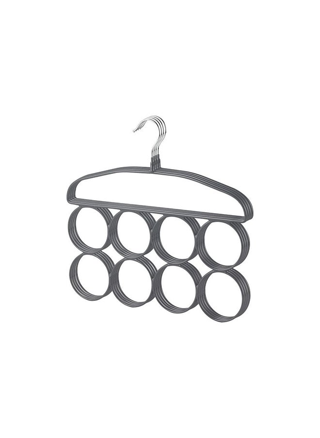 DANUBE HOME Magnus Set Of 4 Metal Hanger For Shirt, Coat, Trousers Strong, Anti Slip And Space Saving Metal Hanger 36X34X2Cm Grey  - Image 1