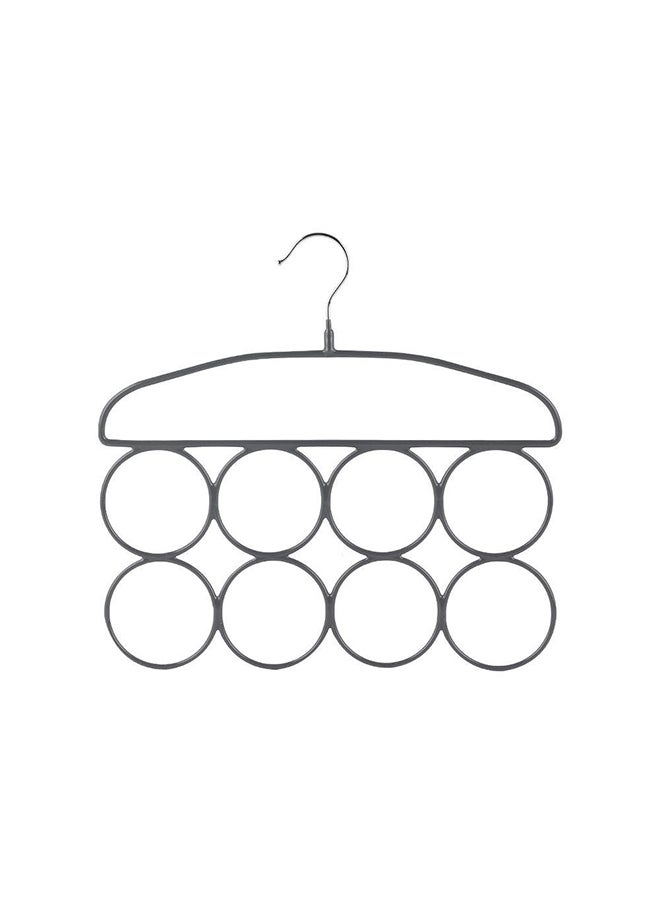 DANUBE HOME Magnus Set Of 4 Metal Hanger For Shirt, Coat, Trousers Strong, Anti Slip And Space Saving Metal Hanger 36X34X2Cm Grey  - Image 3