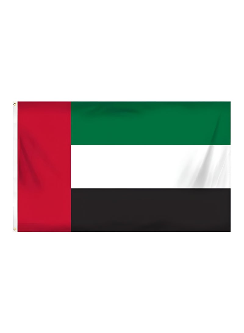 علم الإمارات الوطني 60x90 سم قماش علم دولة الإمارات لليوم الوطني، يوم العلم، العرض الداخلي والخارجي في المنزل والمكتب