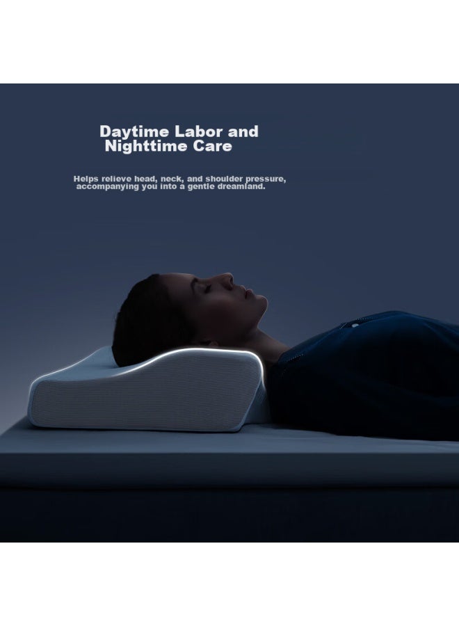 Jago Jiaoao Pillow Core, Slow Rebound Memory Foam Pillow, Adult Cervical Pillow, Memory Foam Bamboo Charcoal Magnetic Fabric Neck Pillow, Sleep-specific Care - Image 2