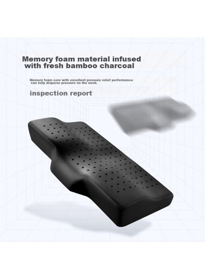 Jago Jiaoao Pillow Core, Slow Rebound Memory Foam Pillow, Adult Cervical Pillow, Memory Foam Bamboo Charcoal Magnetic Fabric Neck Pillow, Sleep-specific Care - Image 3