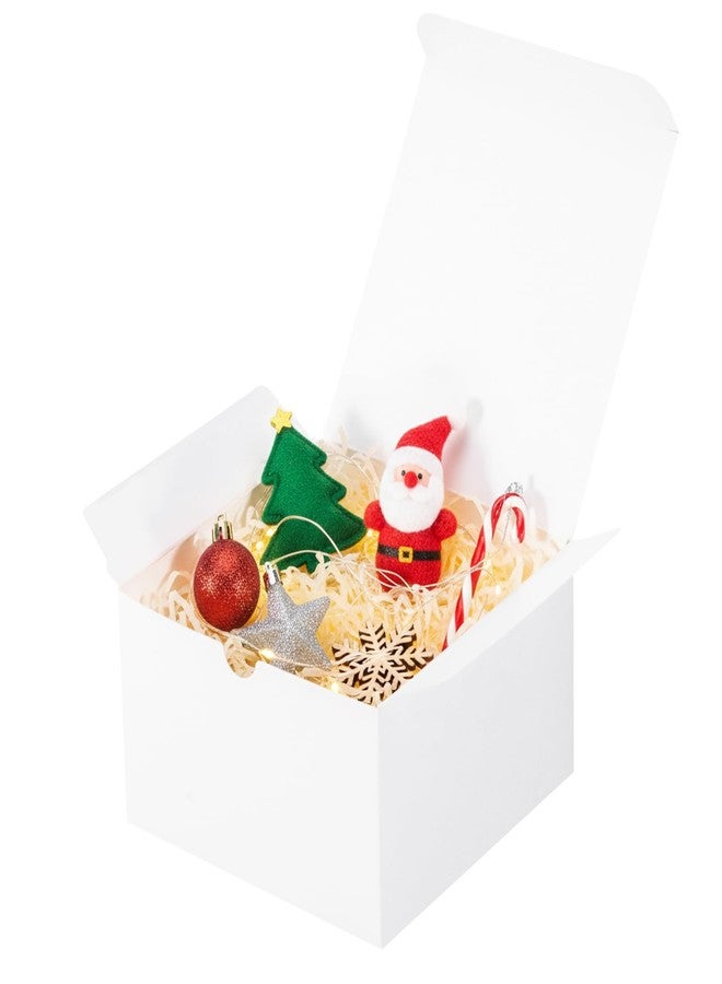 UnicoPak 10 Pack 5x5x3 Gift Boxes, White Small Gift Boxes Ideal for Birthday Christmas Party Homemade Business - Image 1