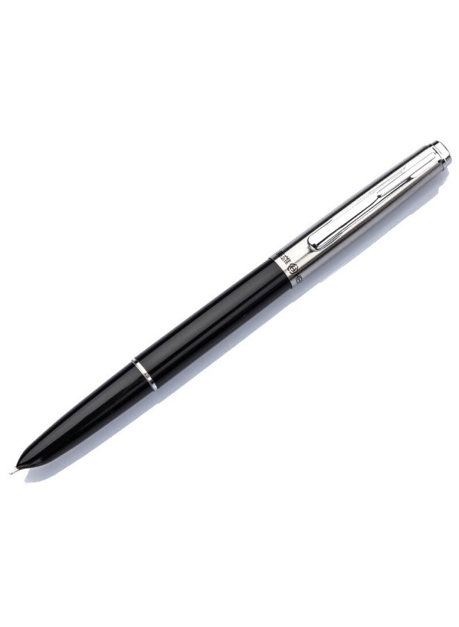 هيرو Hero Fountain Pen Classic 007، أسود مع سن مخفي، سن إيريديوم، قلم حبر، قلم طالب فردي، سن F - Image 5