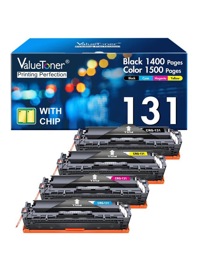 Valuetoner Compatible Toner Cartridge Replacement for Canon 131 131H for ImageClass MF8280Cw MF628Cw MF624Cw MF8230Cn LBP7110Cw Printer (Black,Cyan,Magenta,Yellow,4 Pack) - Image 1