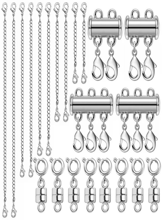 MKCYD Magnetic Jewelry Clasps for Necklace Extender and Necklace Layering Clasps,Multiple Styles Necklace Clasps and Closures for Jewelry Bracelet Anklet - Image 1