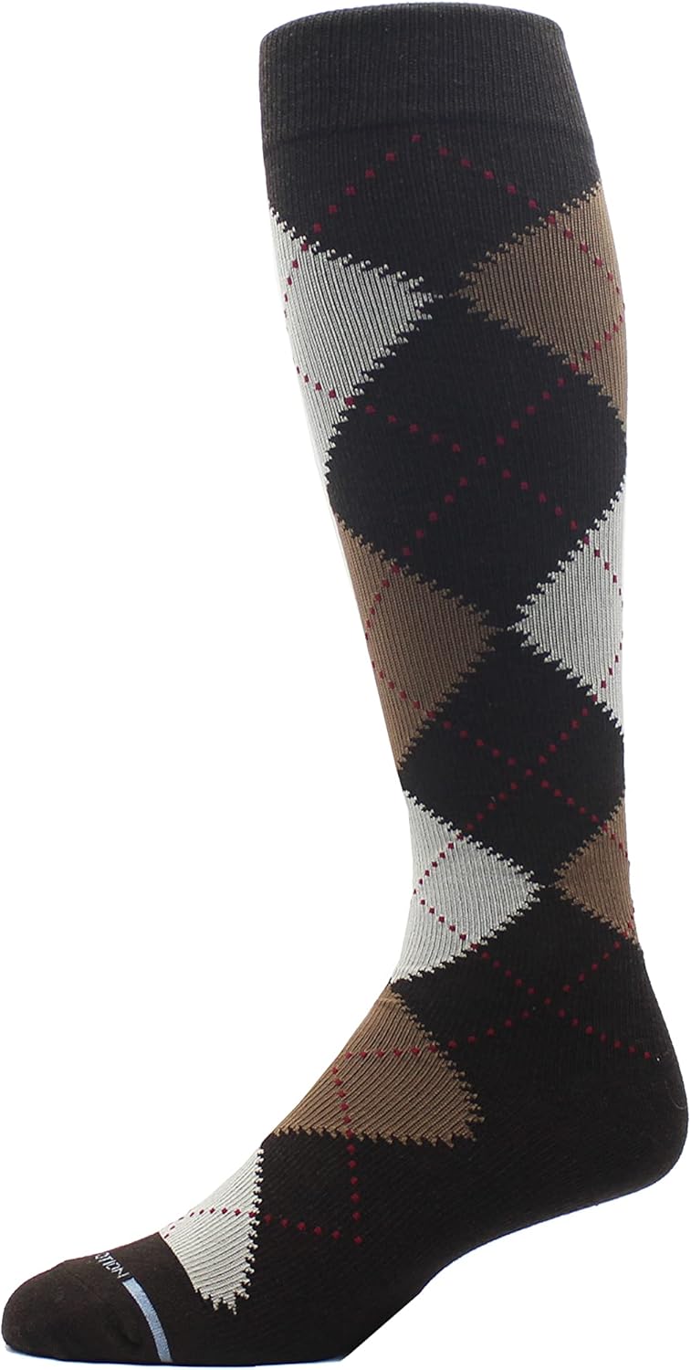 Dr Motion 4 Pairs Men's Athletic Traveler Graduated Compression Knee High Socks - Image 3