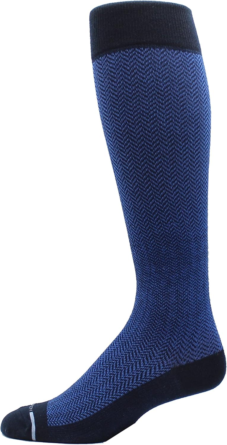 Dr Motion 4 Pairs Men's Athletic Traveler Graduated Compression Knee High Socks - Image 4