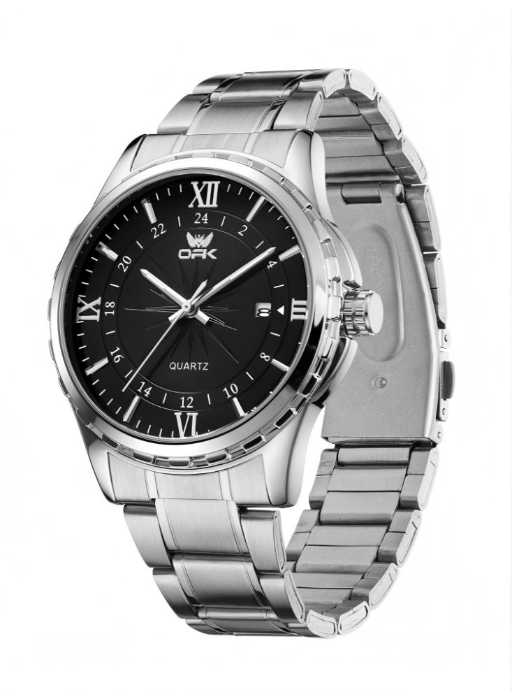 OPK Men's Watches Stainless Steel Waterproof Luminous Quartz Analog Watch for Men Fashion Business Casual Classic Men's Wrist Watch - Image 2