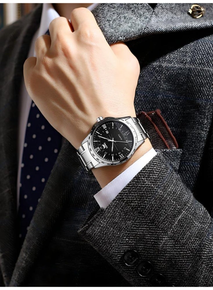 OPK Men's Watches Stainless Steel Waterproof Luminous Quartz Analog Watch for Men Fashion Business Casual Classic Men's Wrist Watch - Image 4